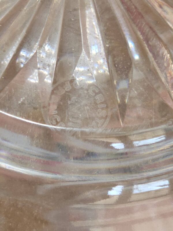 Carafe en cristal estampillée Saint-Louis Trianon