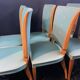 Suite 6 chaises design moderniste 1950