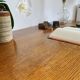 Vintage bamboo and wood rattan desk