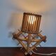 Vintage rattan wall lamp