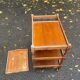 Serving cart/dessert bar trolley on wheels with removable tray