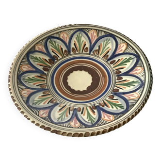 Decorative plate ceramic matt Sanguino Spain