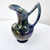 Pichet vase vintage en grès flammé de rambervillers vosges