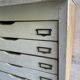 Map cabinet, vintage wooden architect's plan cabinet with 8 drawers