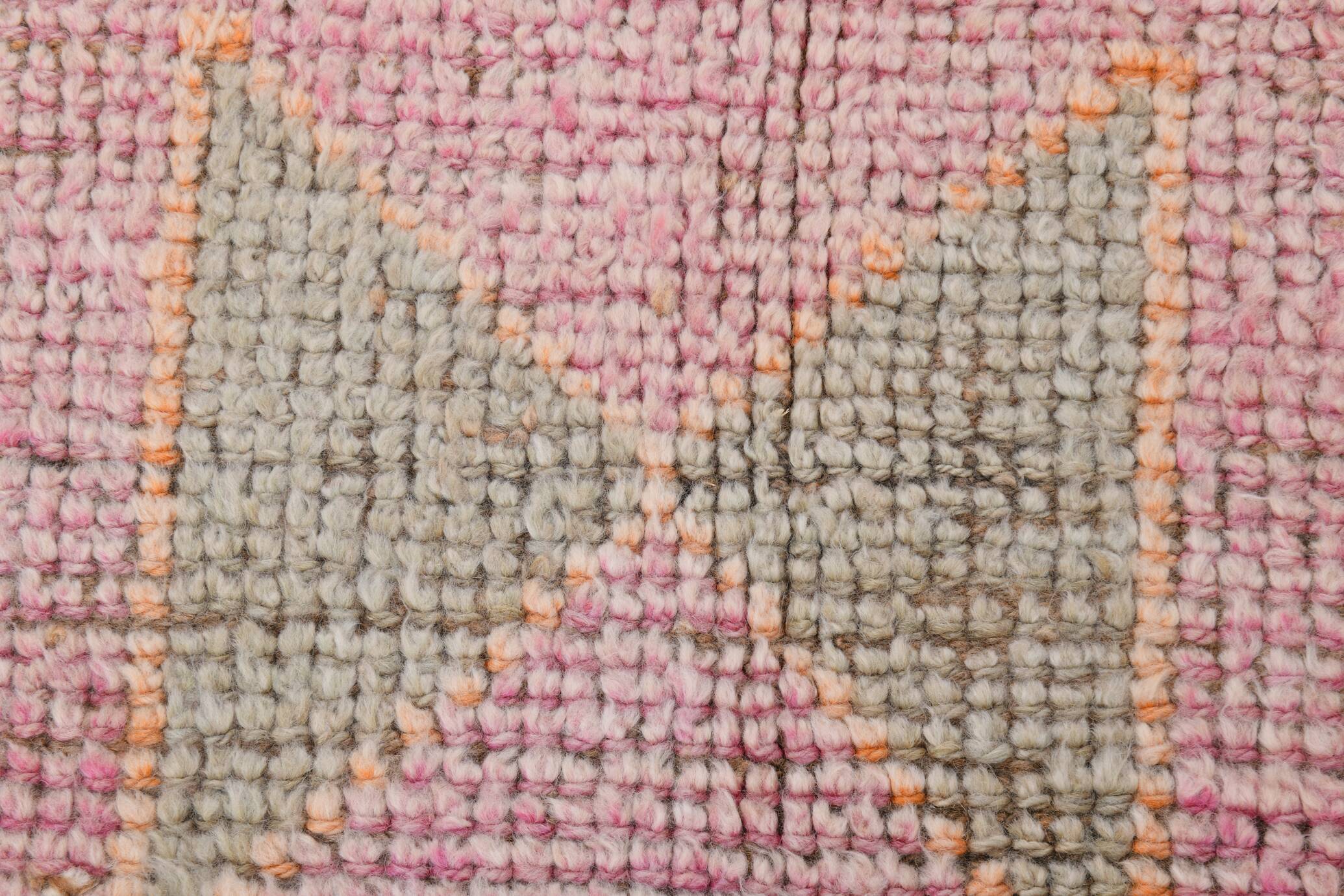 3x10 Orange Brown Handmade Wool Vintage Runner Rug, 103x323Cm SK 18245