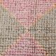 Tapis de course vintage en laine fait main marron orange 3x10, 103x323Cm SK 18245