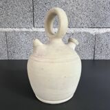 Raw white stoneware jug