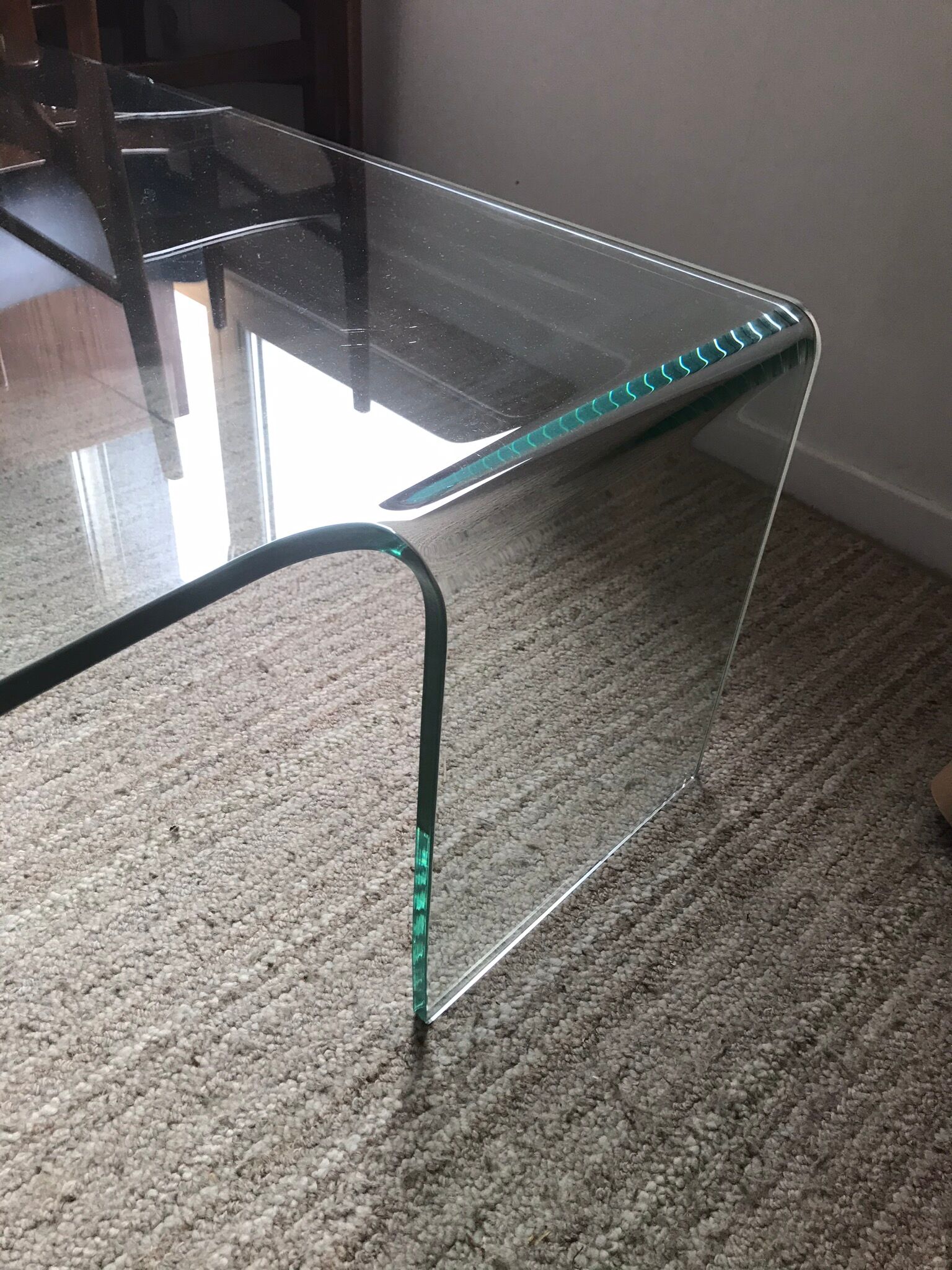 Tempered glass design coffee table
