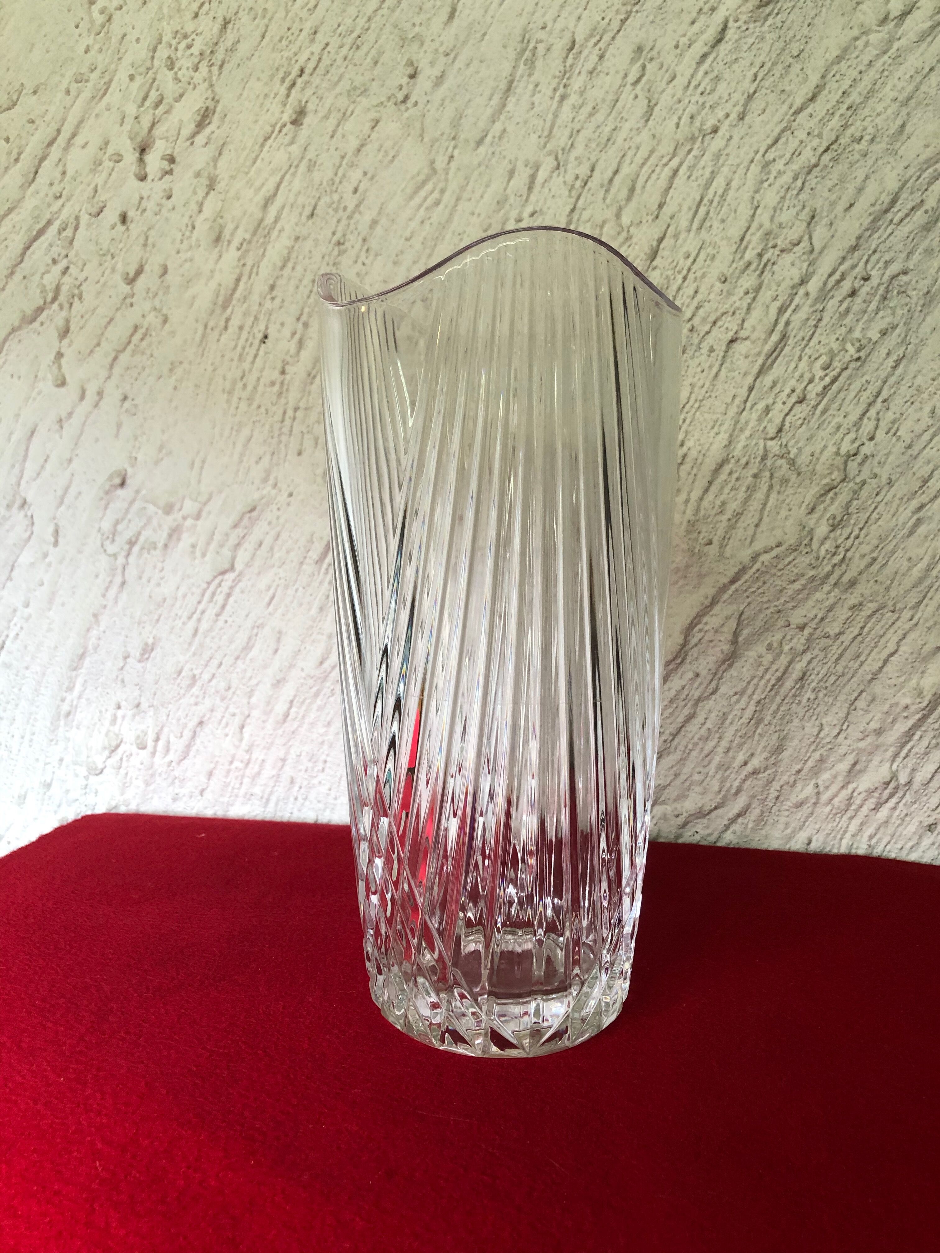 Moulded glass vase