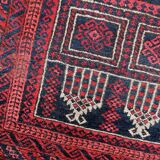 Tapis de Prière Vintage Baluch Fait Main en Laine – 94 x 152 cm