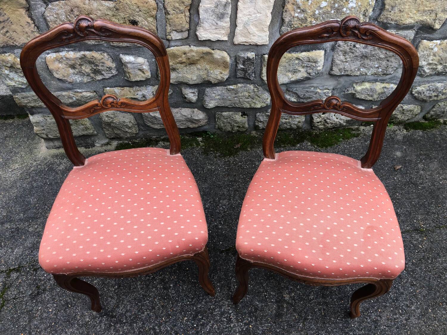 Pair of antique bedroom chairs