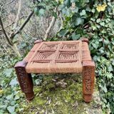 Large Indian rope stool from the early 20th century.
