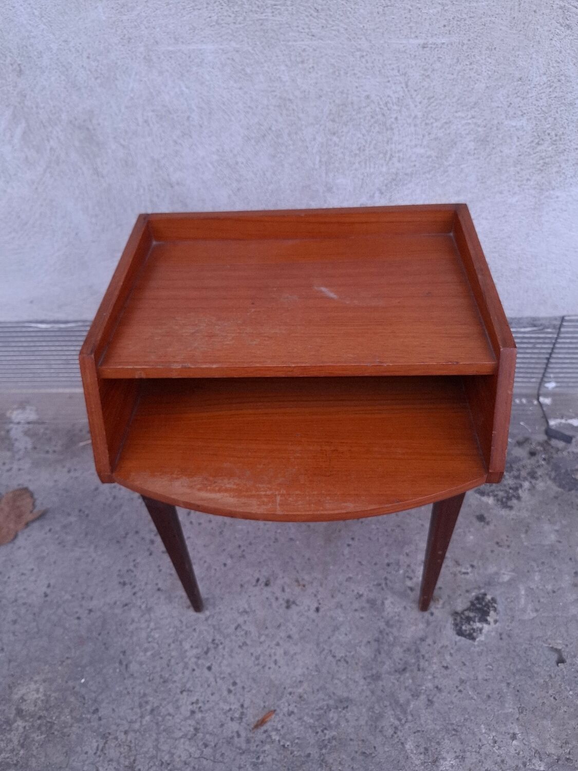 Table de chevet en teck Scandinave