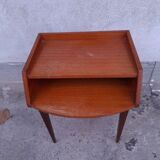 Table de chevet en teck Scandinave