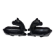 Black marble bookends with lying horses
