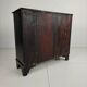 English geometric-panelled oak chest of drawers, circa 1680
