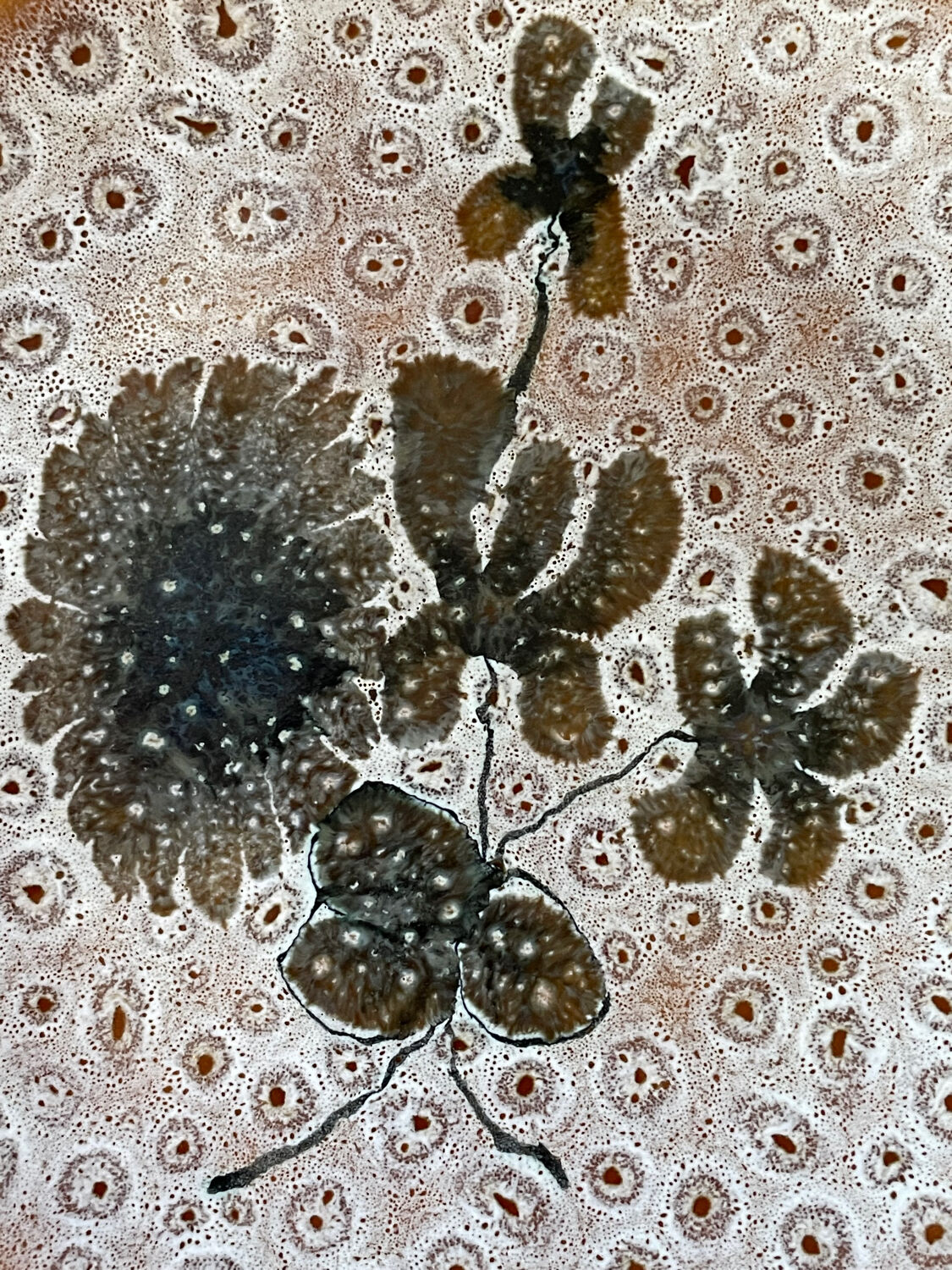 Set of 5 MBFA Pornic 70's dessert plates