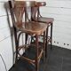 Paire de tabourets de bar à dossier