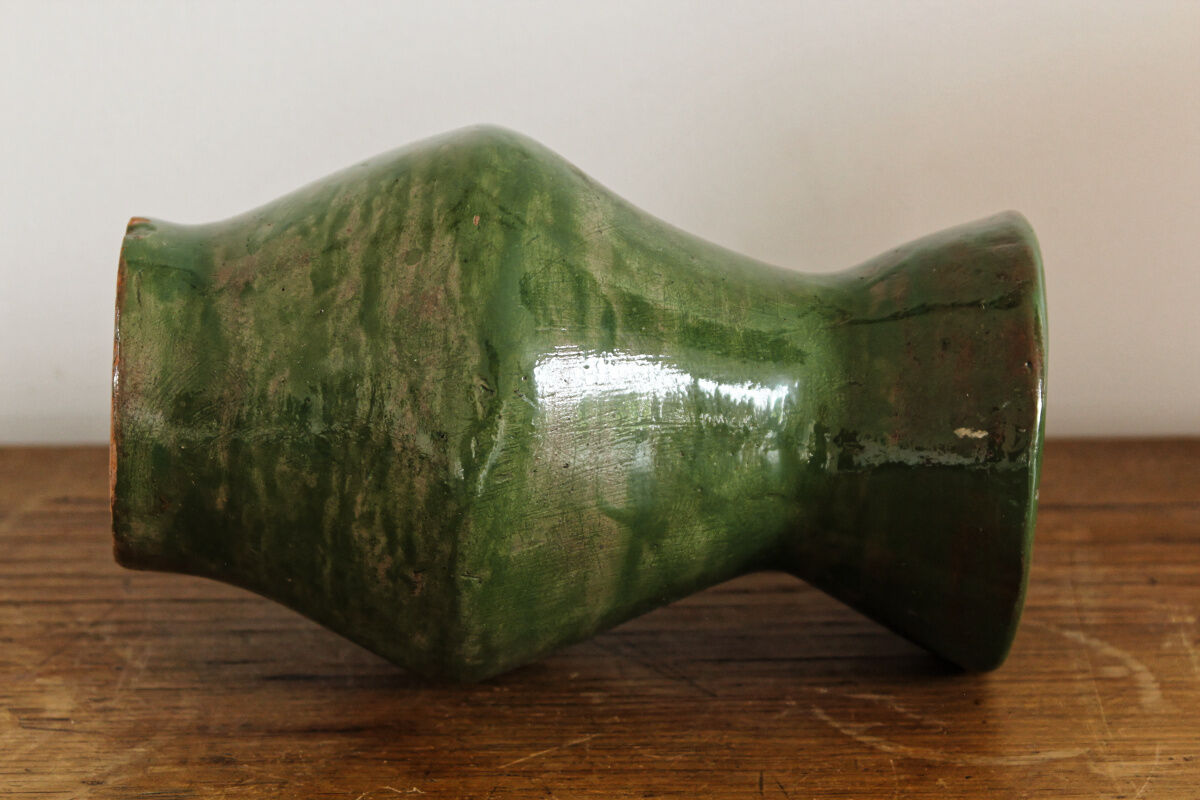 Glazed terracotta vase