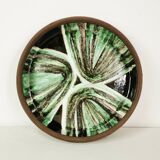 Duża, ceramiczna patera- misa Mid Century, Dania, lata 60.