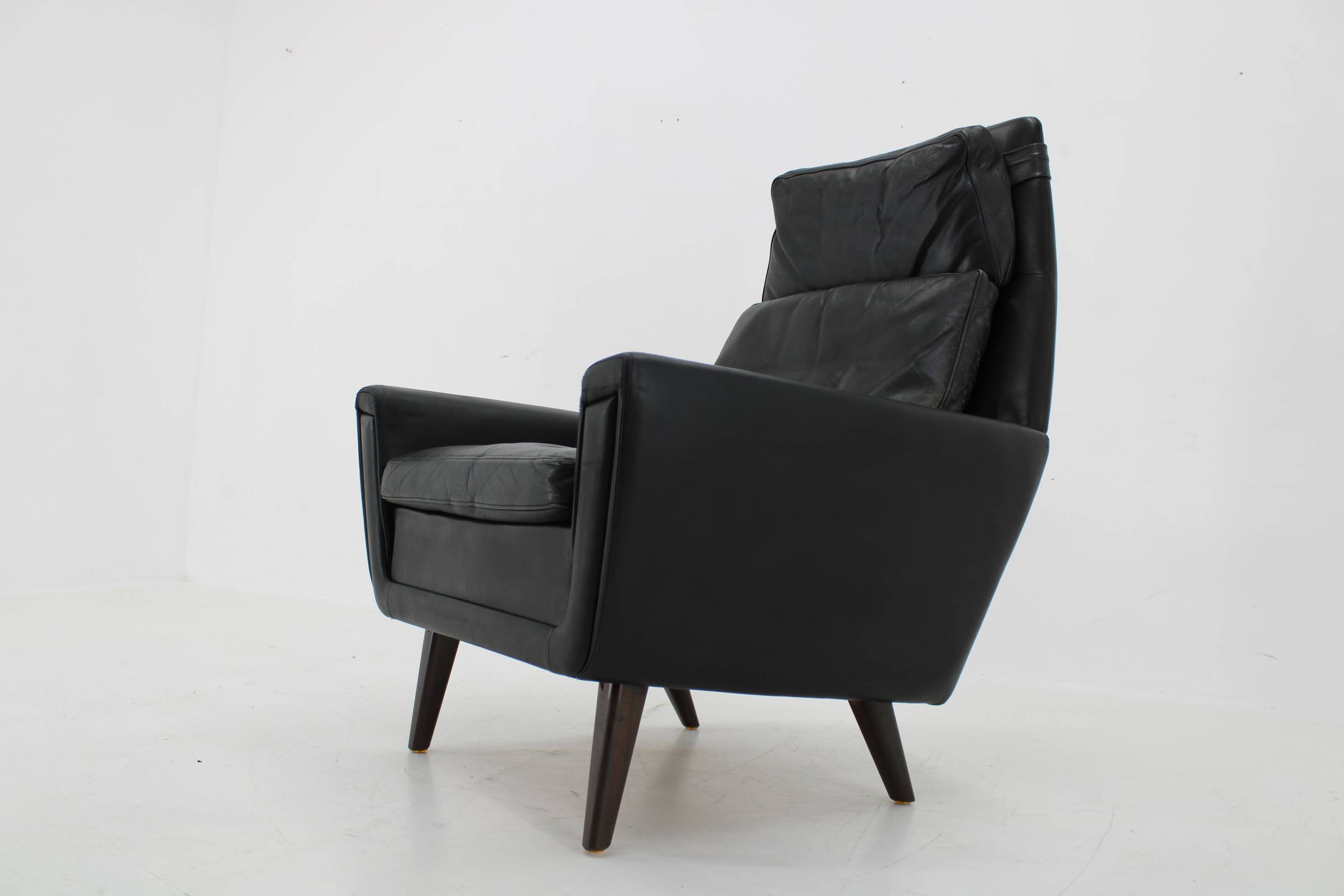 1970 Leather High Back Armchair , Denmark