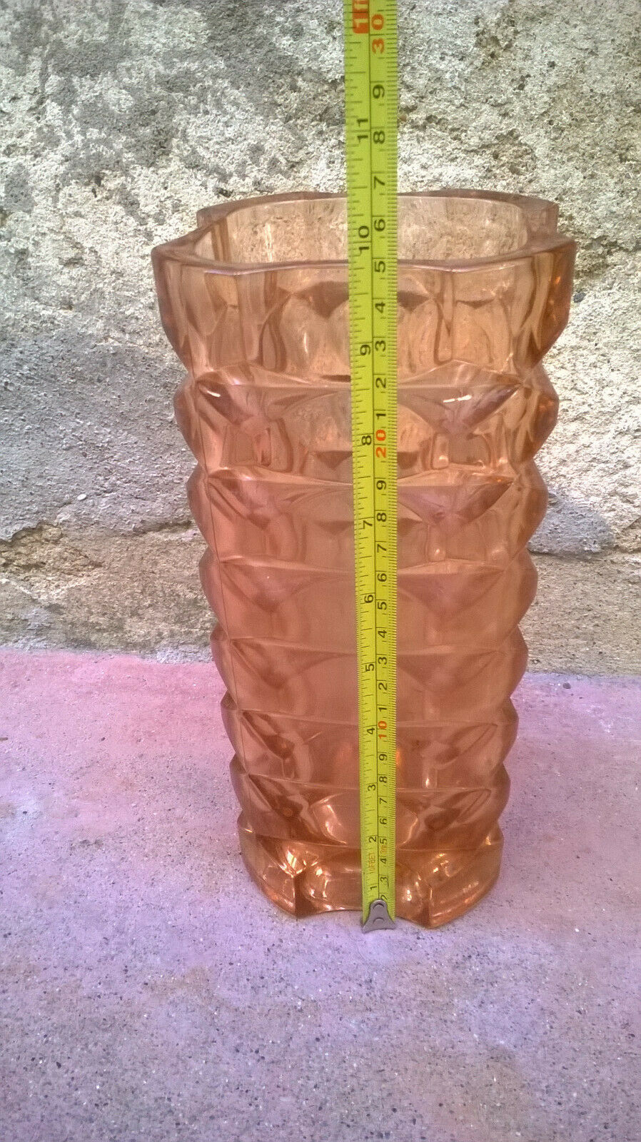 Vintage pink vase