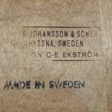 4x Ekstrom Oak dining chairs for Johansson & Soner Sweden 1960s