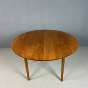 Hans J. Wegner round PP70 extendable dining table for Andreas Tuck, Denmark 1970