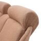 Two-seater canapé in hazelnut boucle, 1950s.