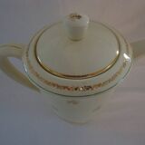 Antique pouring coffee pot in Gien earthenware, Valence model, A040