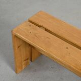 Banc en pin massif, Les Arcs, circa 1973