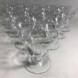 Series of 19 glass