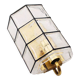 Brass and glass facetted sconce by Glashutte Limburg, Germany 1970's