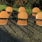 Suite de six chaises vintage vers 1970/1980