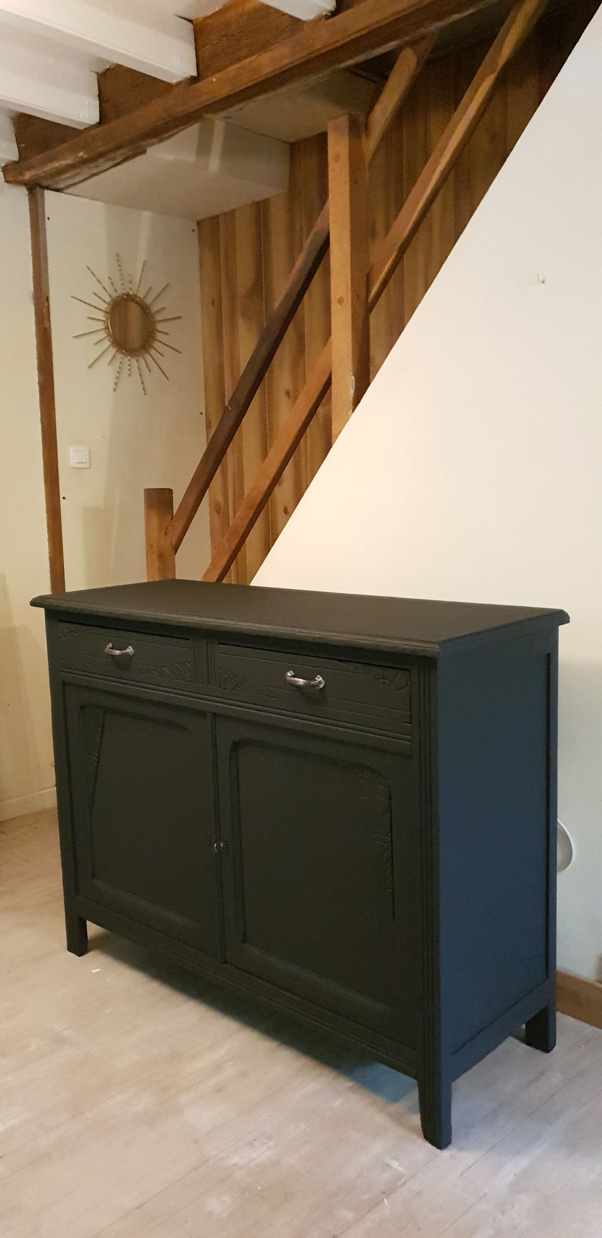 Black art deco buffet