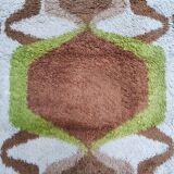 Tapis space age des années 1970 en laine. fabriqué en italie