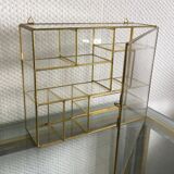 Gilded brass showcase
