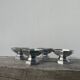 4 stainless steel cups 1970 signed Couzon