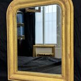 Louis-Philippe mirror gilded with gold leaf