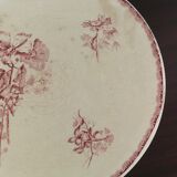 HB Compotier - Provençal Co. Terre de Fer Rouge Flowers Vintage Cake Dish