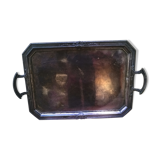 Silver metal tray