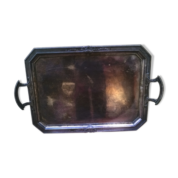 Silver metal tray