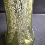 Pair of enamelled vases or carafes – Art Nouveau