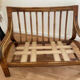 2-seater rattan bench