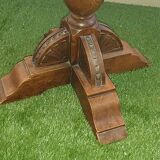 Round table/ gueridon in art deco chene