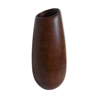 Vase en teck