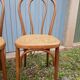 3 antique bistro chairs with canework