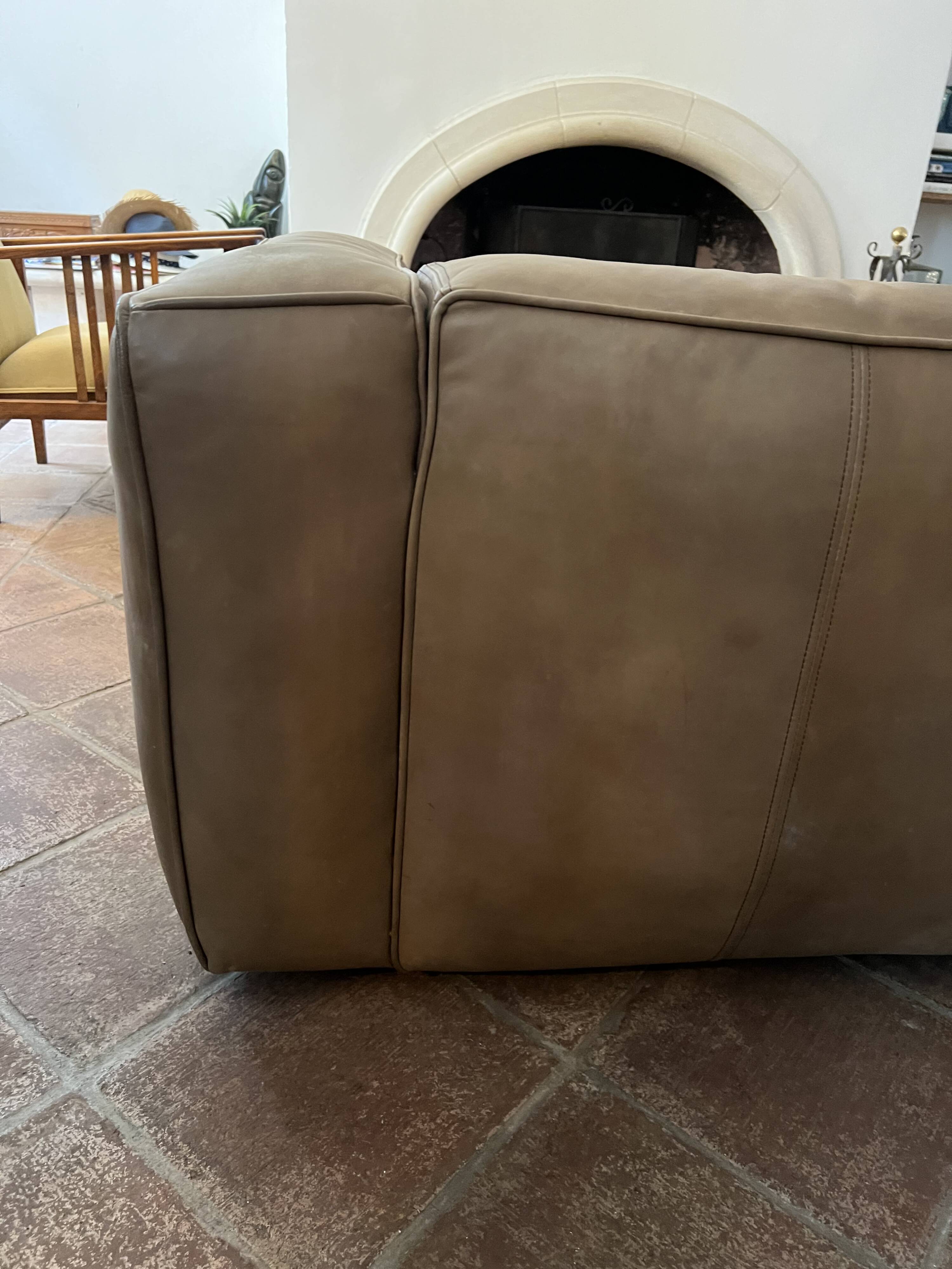 leather sofa