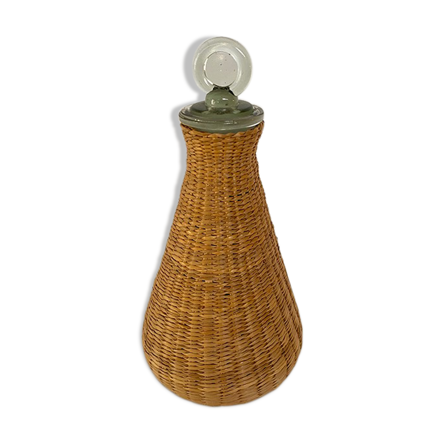 Rattan decanter