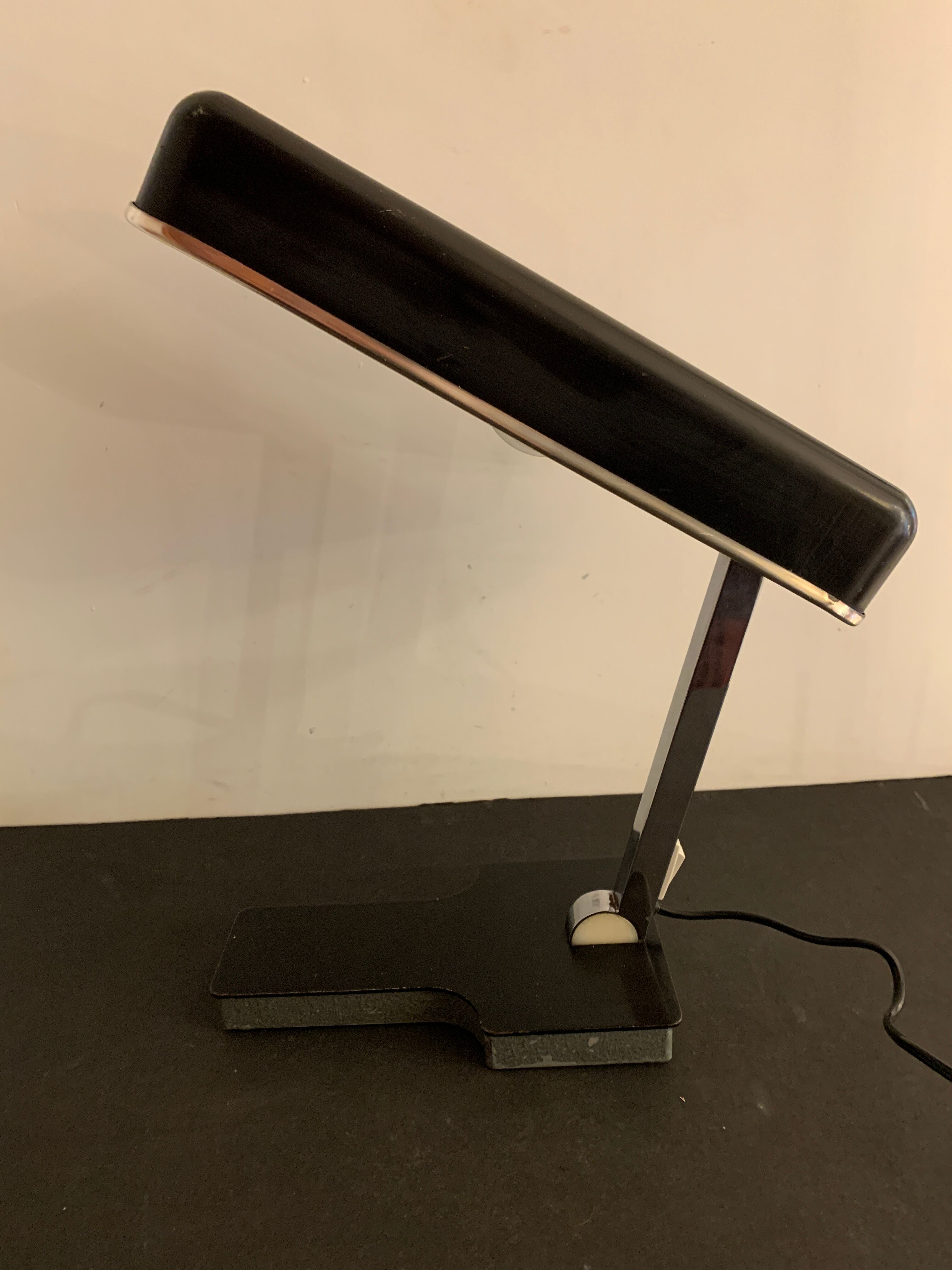 Adjustable Fase lamp, model Mini Fase in black metal, 1960